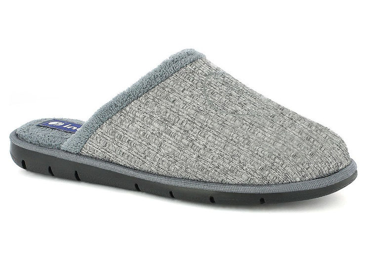 Picture of Man inblu slippers with stripers - 9126