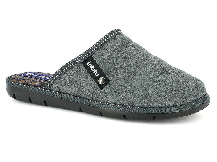 Picture of Man inblu slippers with soft upper - 9127