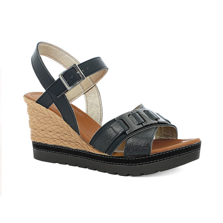 Picture of Wedge double band and chain sandals -  FG39