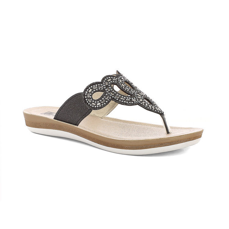 Picture of Flip-flops with perforated strass decoration -  BA52
