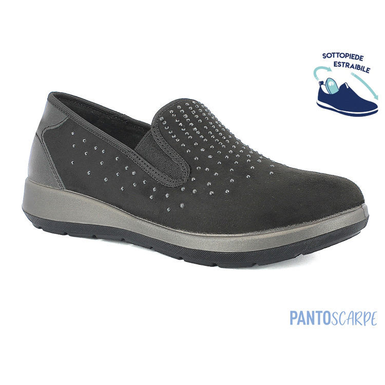 Picture of Pantoscarpe loafers with rhinestones - wg55