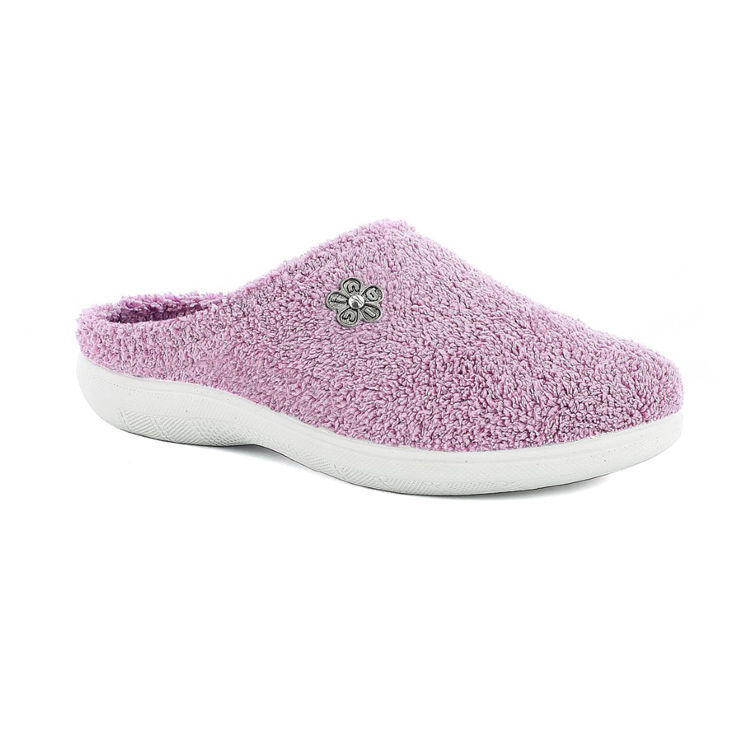 Picture of Cool terry slippers with little flowers - ec101