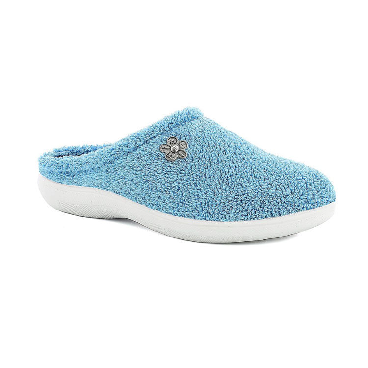 Picture of Cool terry slippers with little flowers - ec101