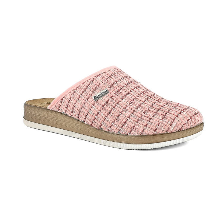 Picture of Two-tone wool-effect sole slipper - ct33