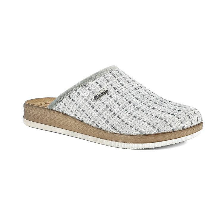 Picture of Two-tone wool-effect sole slipper - ct33