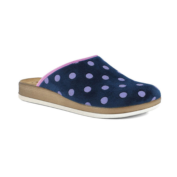 Picture of Polka dot slippers two-tone sole - ct35