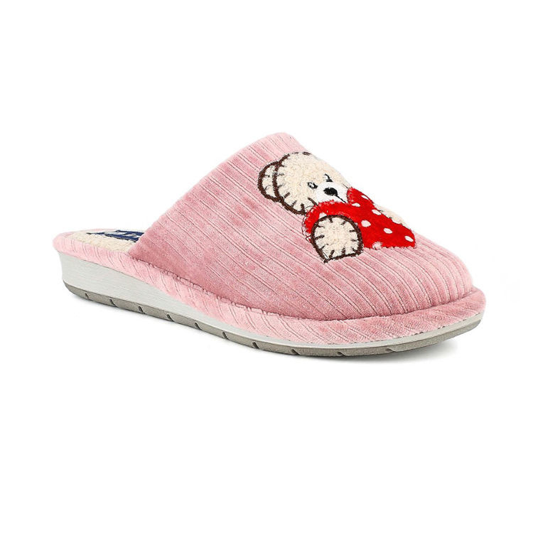 Picture of Slippers teddy bear polka dots hearts - lb107