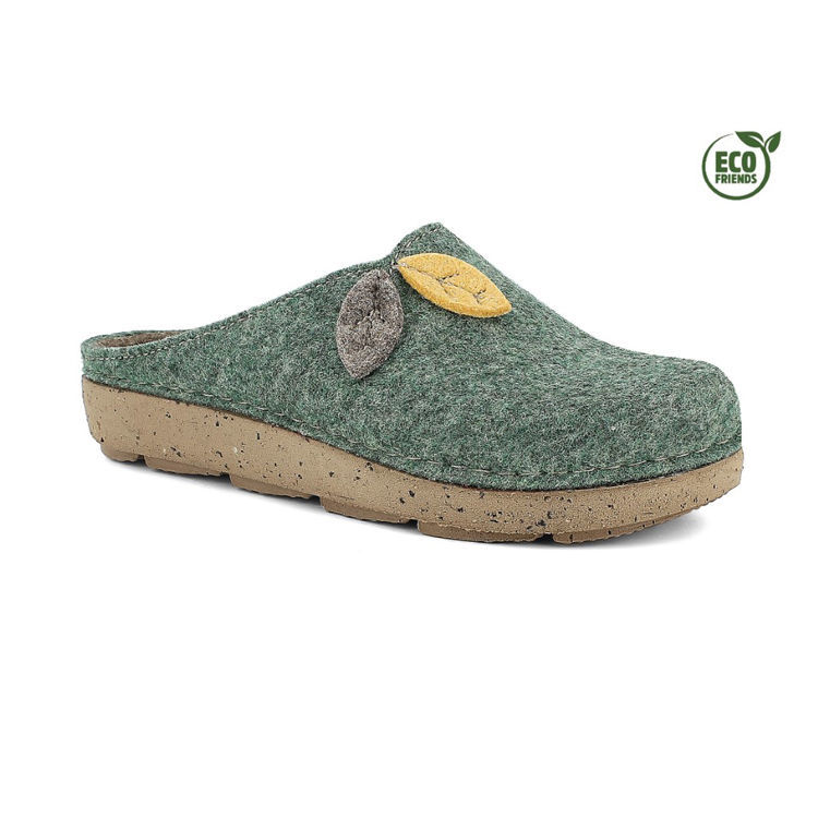 Picture of Ecofriends clog slippers with leaves - ed13