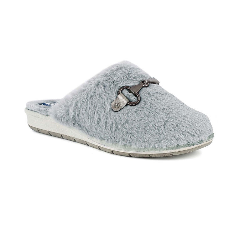 Immagine di PANTOFOLE FLUFFY CON MORSETTO - LB106