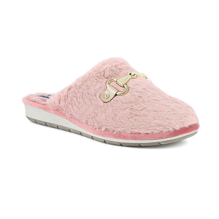 Immagine di PANTOFOLE FLUFFY CON MORSETTO - LB106