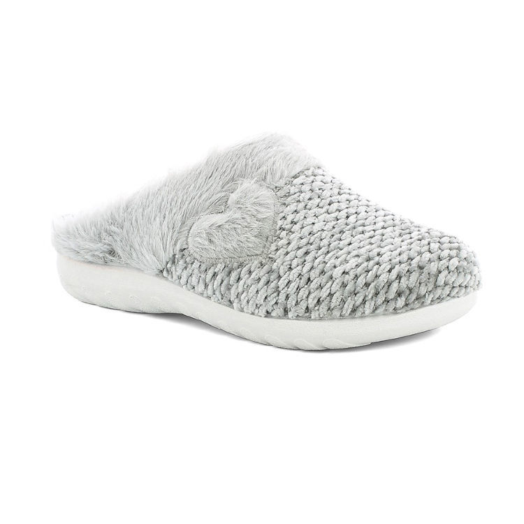 Picture of Fluffy wool and heart texture slippers - et31